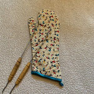 BBQ Mitt & Tongs Set - 2 Piece Set